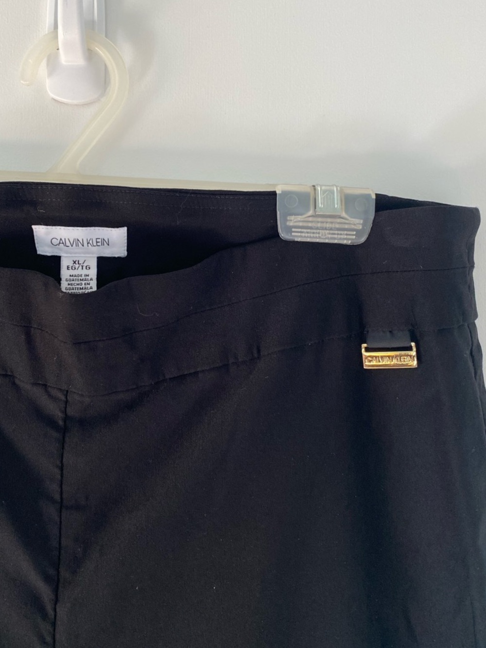 Calvin Klein Women's Dress Pants with Gold Logo Accent